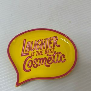Benefit Cosmetics Laughter is the Best Cosmetic Ceramic Trinket Tray Dish